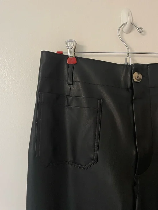 Colette Cropped Vegan Leather Pants - Picture 11 of 15